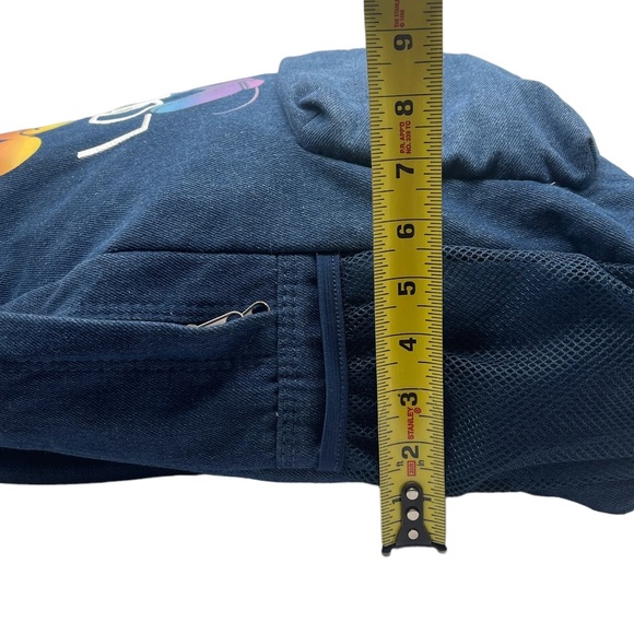 Walt Disney Pride Collection Love Denim Backpack Mickey Mouse Rainbow Disneyland - Picture 15 of 15
